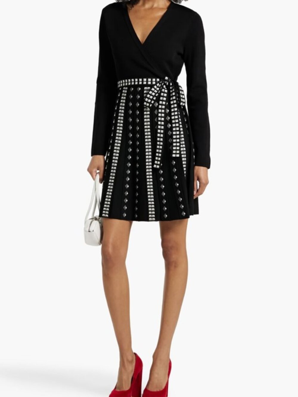 DIANE VON FURSTENBERG Chelsea wrap-effect jacquard-knit dress - Picture 2 of 2